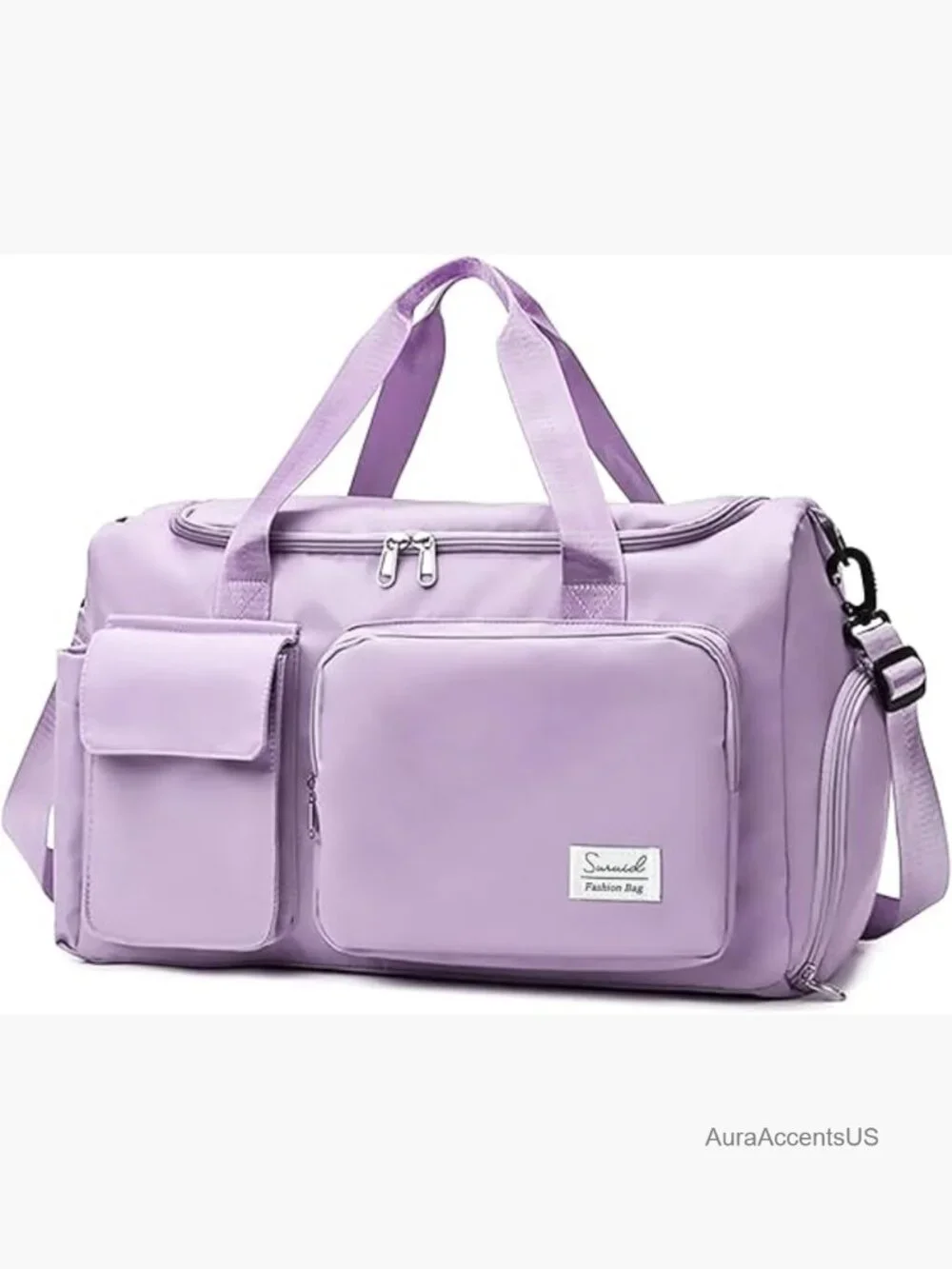 Travel Duffel Bag with Shoes Compartment Gym Bag Weekender Overnight 39L